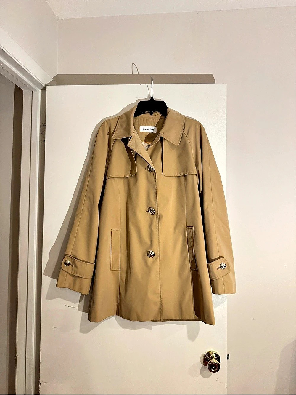 Calvin Klein Women's Trench Coat light weight (L)